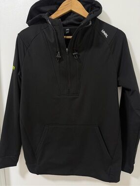 UNRL Black Hooded Pullover Jacket